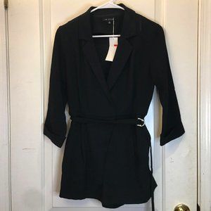 In Style - Black Romper with ring belt - Size S (Brand New with Tag)
